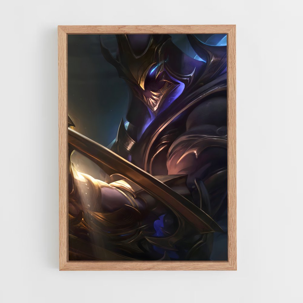 Poster League of Legends: Zed en Action (vue 4)